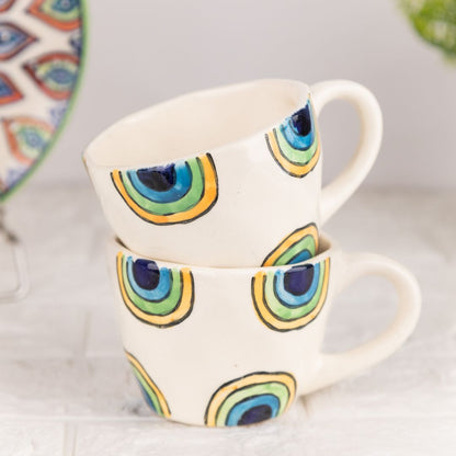 Rainbow Cup –  Hand-painted Ceramic Cup