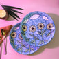Suryamukhi handpainted dinner plate Set of 2