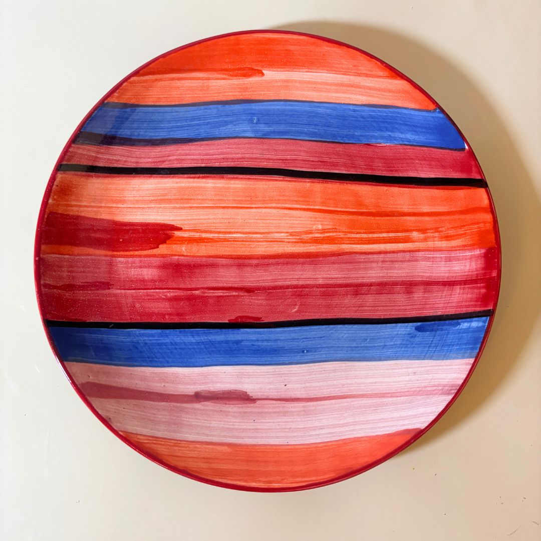 Sundowner Dinner Handpainted Plate set of 2