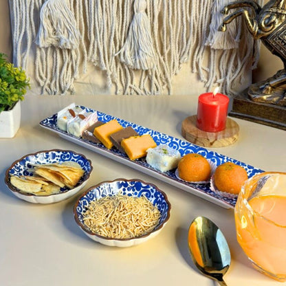 Royal Blue Banquet Serving Set