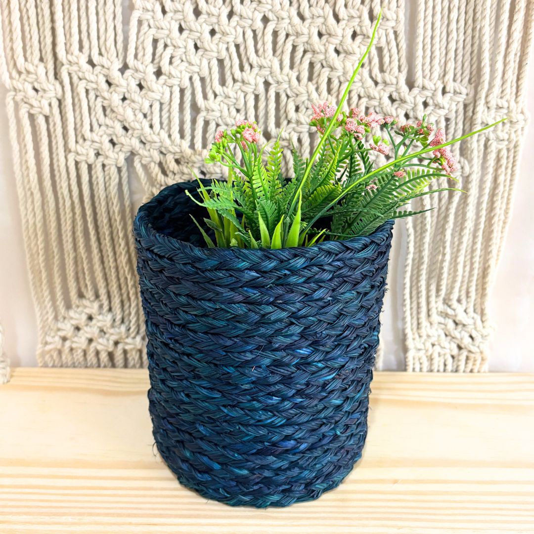 Sabai  Blue Small Planter