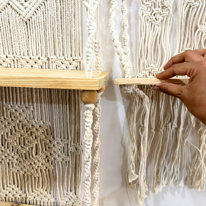 Boho charm double plank Wall Hanging - Trending