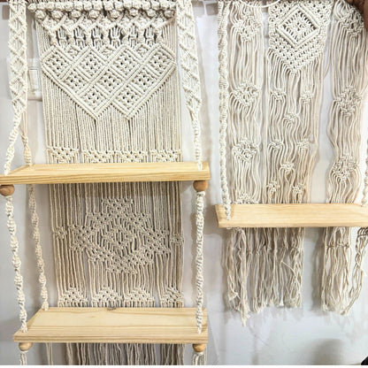 Boho charm double plank Wall Hanging - Trending