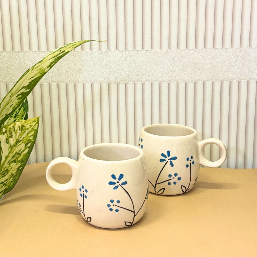 Daisy Delight Ceramic Coffee/Tea Mug Set of 2