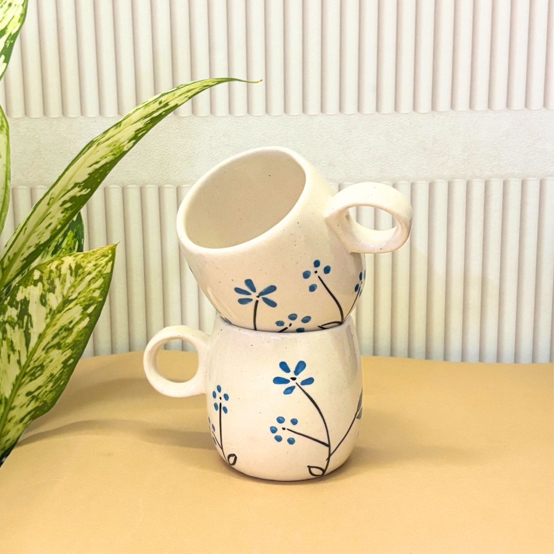 Daisy Delight Ceramic Coffee/Tea Mug Set of 2