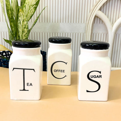 Minimalist Tea Sugar Coffee Jar