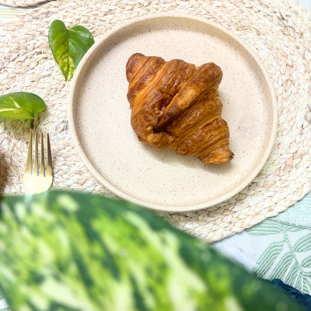 Beige Matt Snack Ceramic Plate