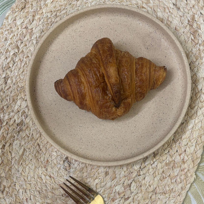 Beige Matt Snack Ceramic Plate