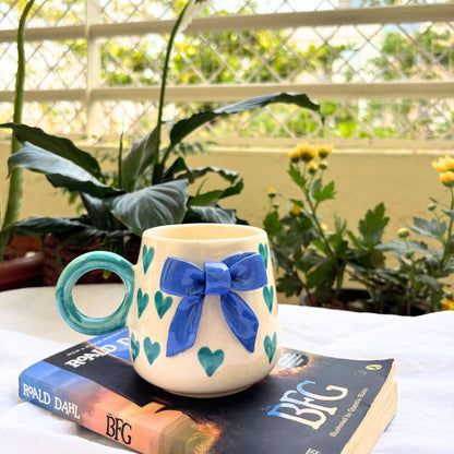 Ribbon Ceramic Coffee-Tea Mug