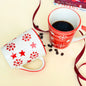 Christmas Cheer Mug Set - Festive Red & White Christmas Ceramic Mug Set