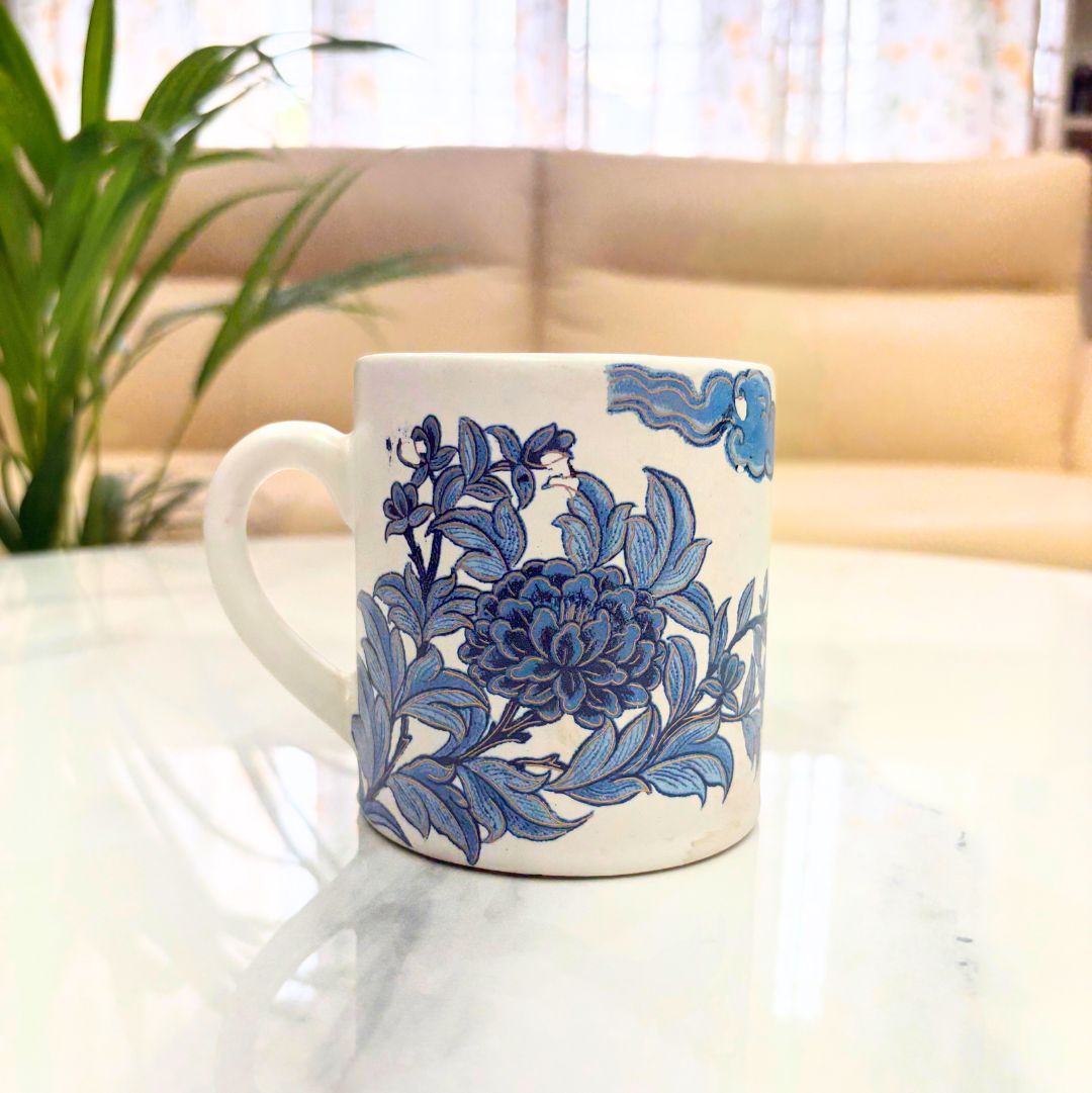 Daisy white Ceramic Mug – Handcrafted Coffee & Tea Mugs
