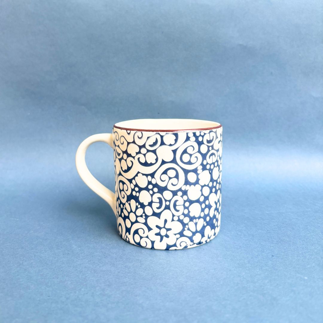 Timeless Decal Ceramic Coffee Mug Set