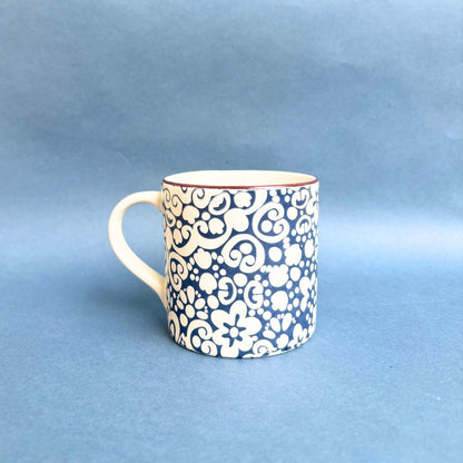 Timeless Decal Ceramic Coffee Mug Set