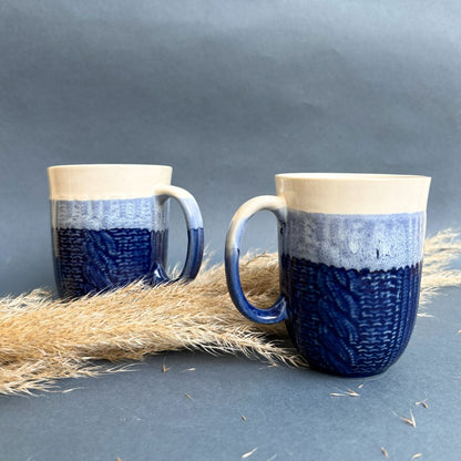Azure Bliss Ceramic Coffee Mug