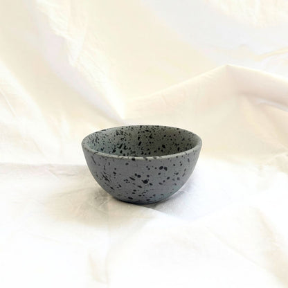 Dotted Black Ceramic Bowl/Katori