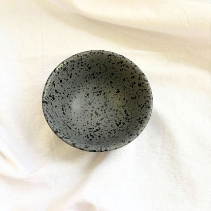 Dotted Black Ceramic Bowl/Katori