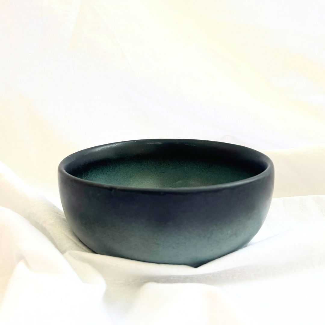 Shades Ceramic Bowl Set of 2 – Handcrafted Black & Grey Bowls
