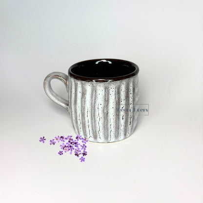 Ribbed black set of 6