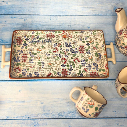 Premium Whistking Grace Ceramic Tea Set of 6 – Perfect for Gifting