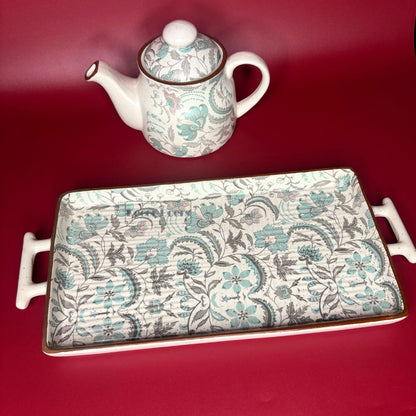 Aura Green Ceramic Tea Set