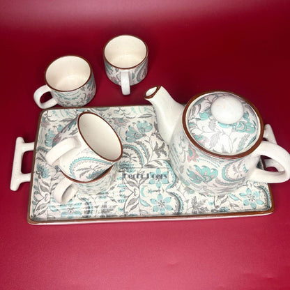 Aura Green Ceramic Tea Set