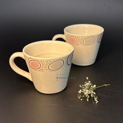 Designer Ivory Sip Tea Cup Set of 2 – Classic & Modern Style