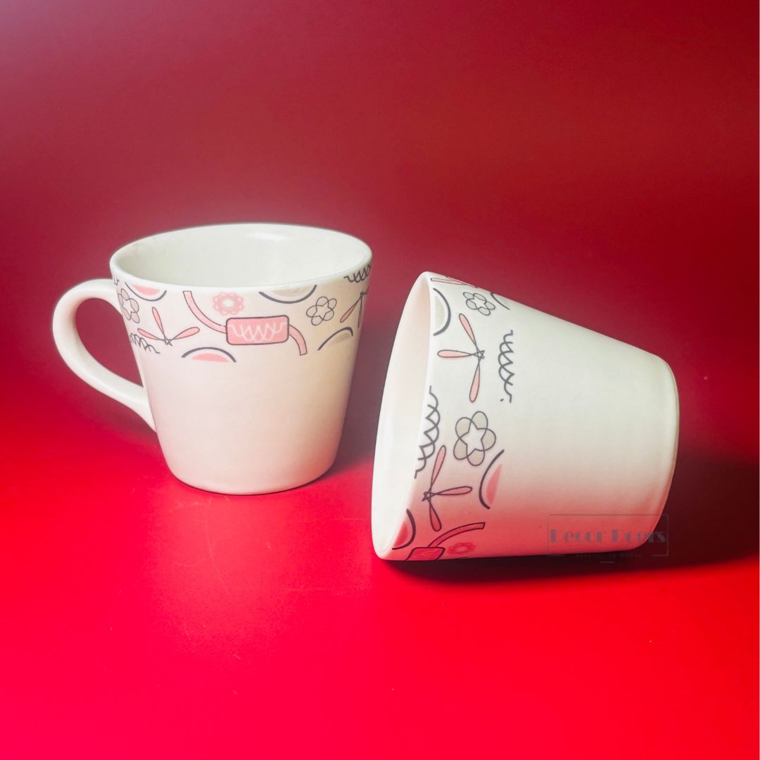 Premium Snow Hug Ceramic Tea Cup Set of 2 – Perfect for Gifting
