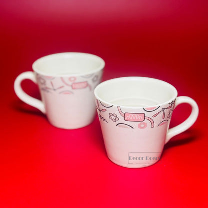 Premium Snow Hug Ceramic Tea Cup Set of 2 – Perfect for Gifting
