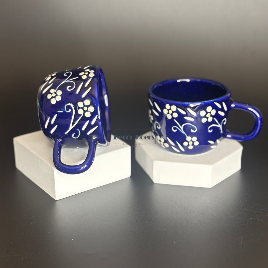 Premium Blue Heaven Coffee Mug Set of 2 – Modern & Durable