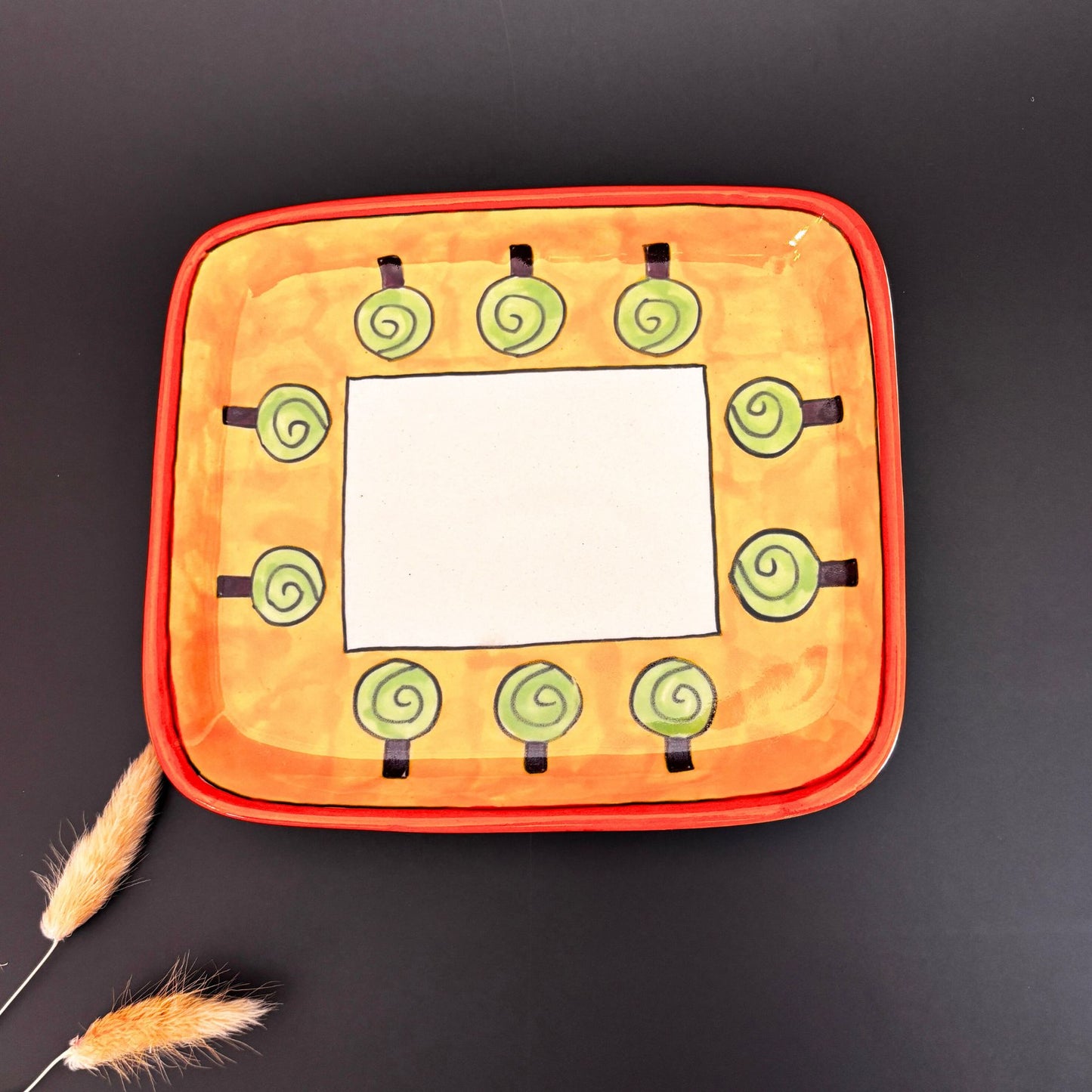 Utterly Butter Scotch Butter Dish | Orange Ceramic Butter Dish