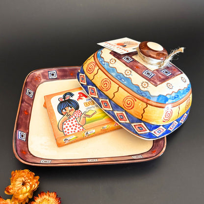 Terra Butter Dish | Handcrafted Ceramic Butter Dish for Modern Kitchens