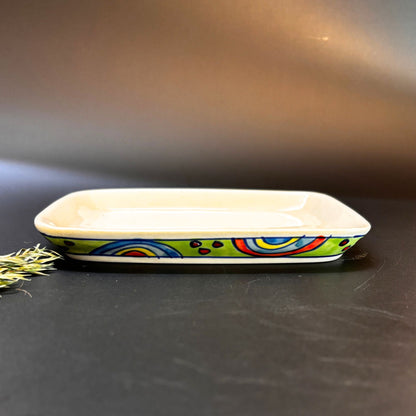 Orange Aura Butter Dish  | Handcrafted Ceramic Butter Dish