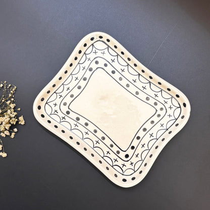 Mozarella Butter Dish - Handcrafted Ceramic Butter Dish with Lid