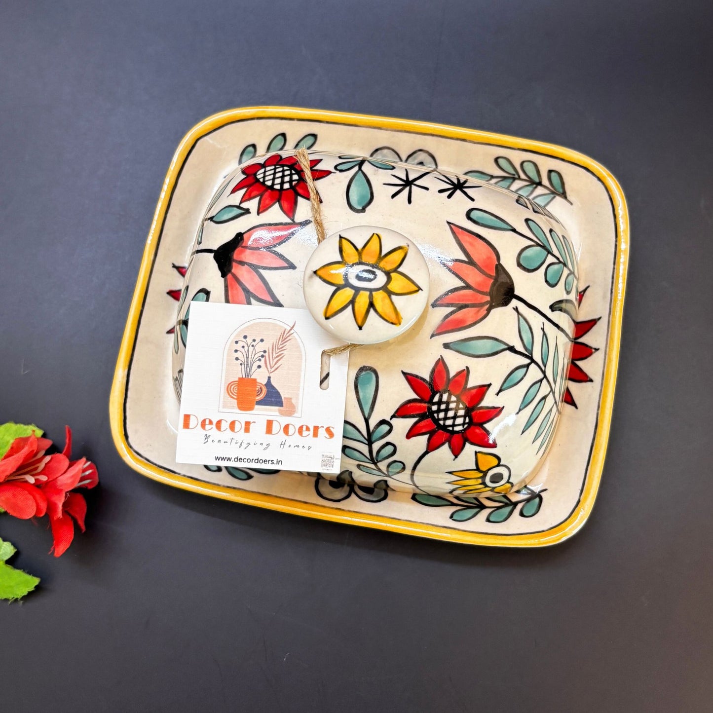 Garden Glow Butter Dish