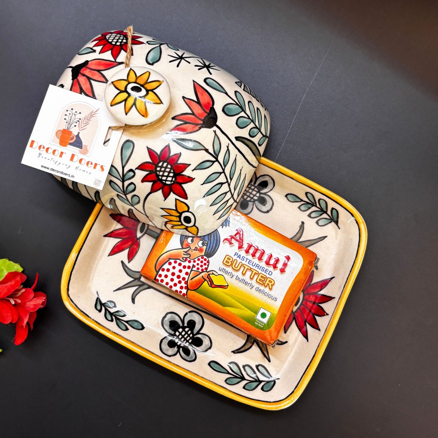 Garden Glow Butter Dish