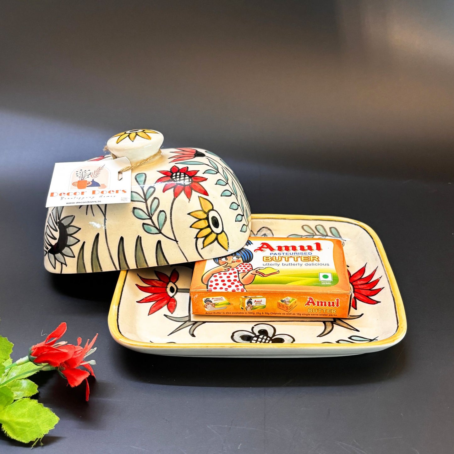 Garden Glow Butter Dish