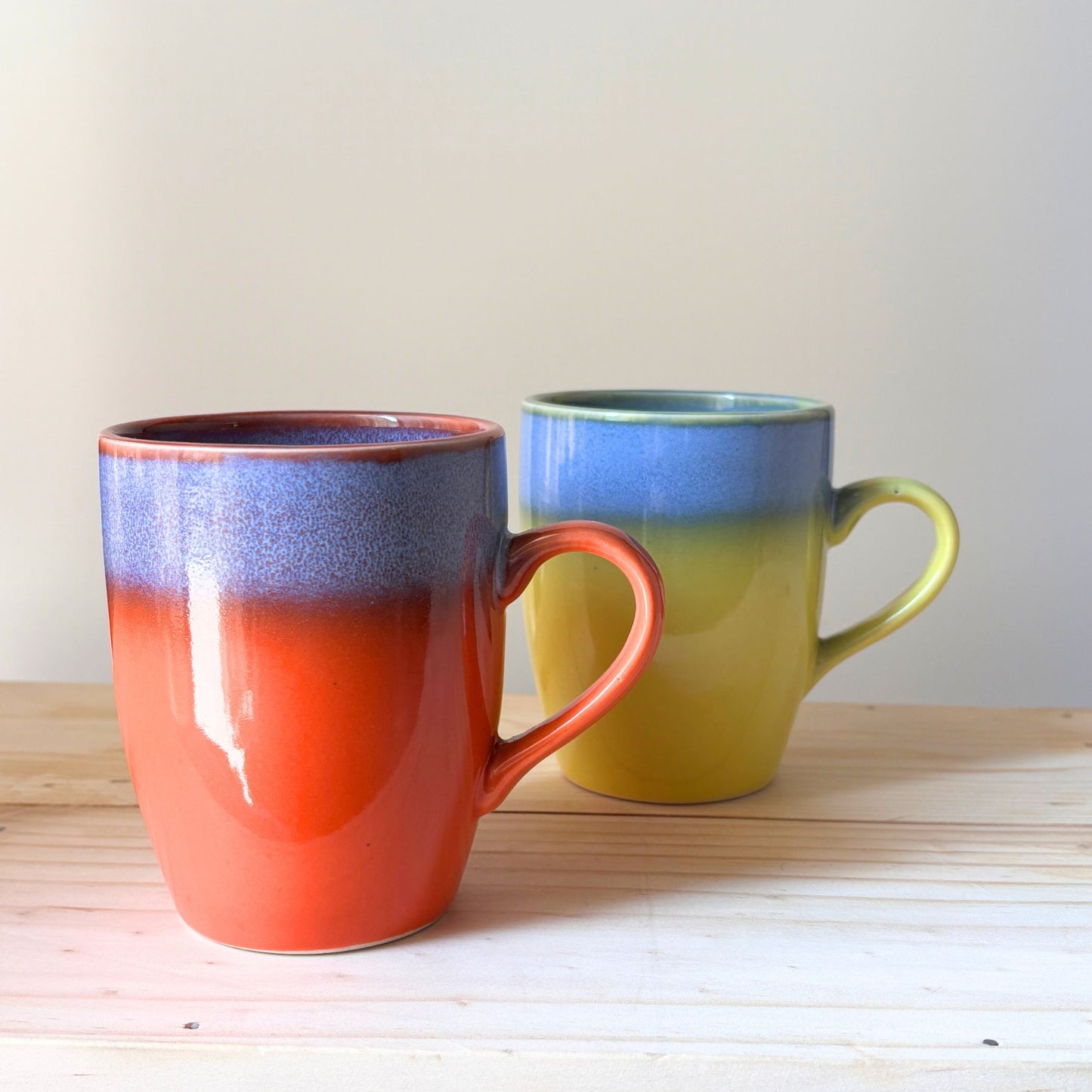 Willow Solid Mugs Set 2 - Premium Ceramic Mugs