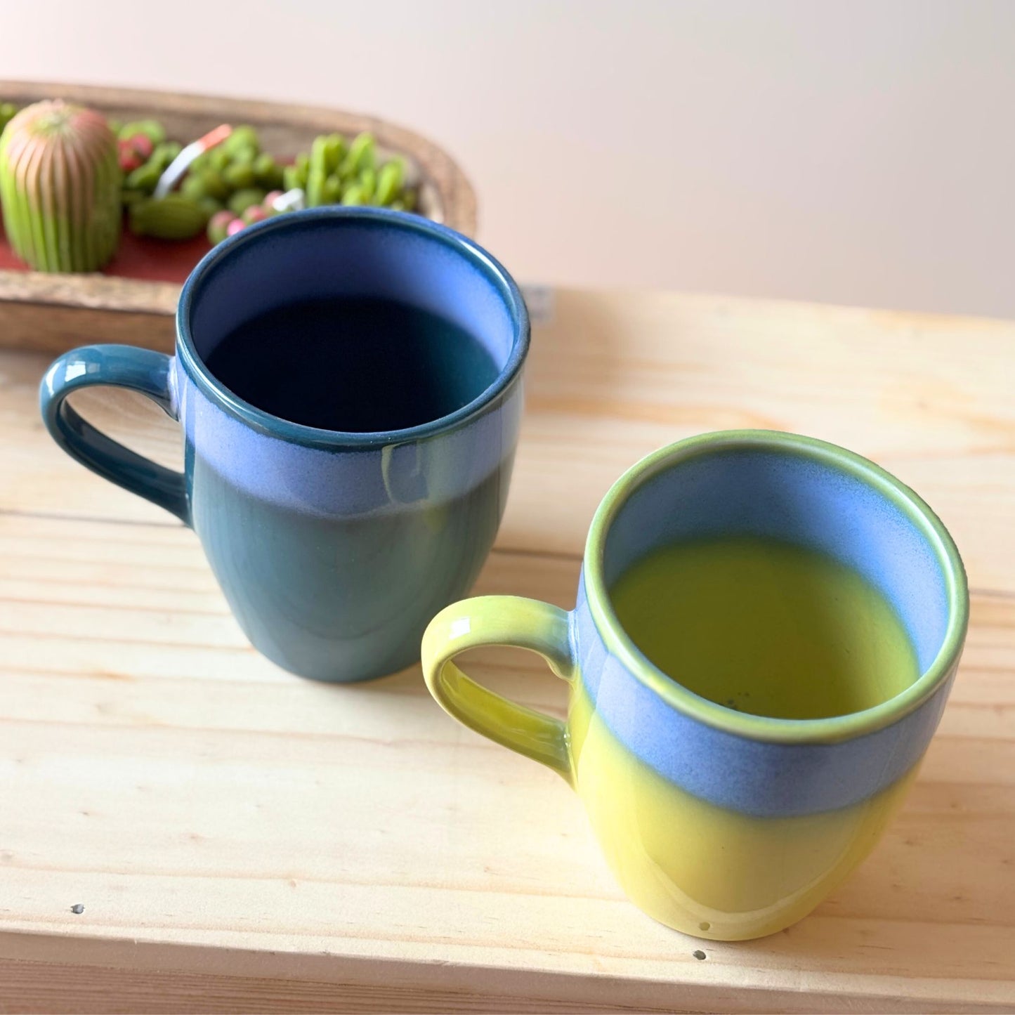 Willow Solid Mugs Set 2 - Premium Ceramic Mugs
