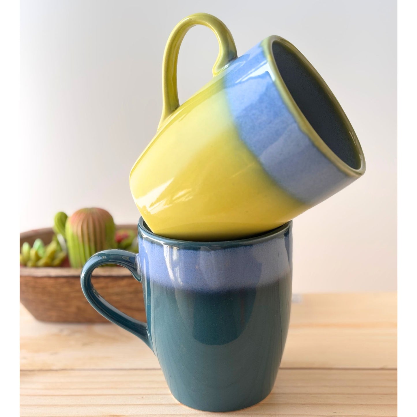 Willow Solid Mugs Set 2 - Premium Ceramic Mugs