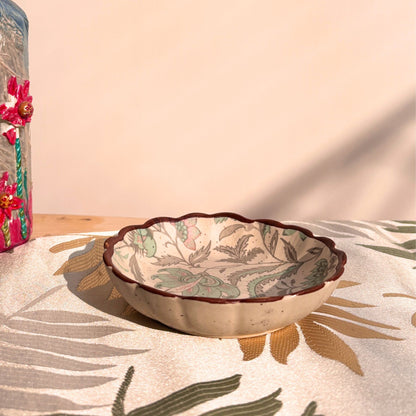 Bay Decal Platter set of 3 - Ceramic Serve Platter Set