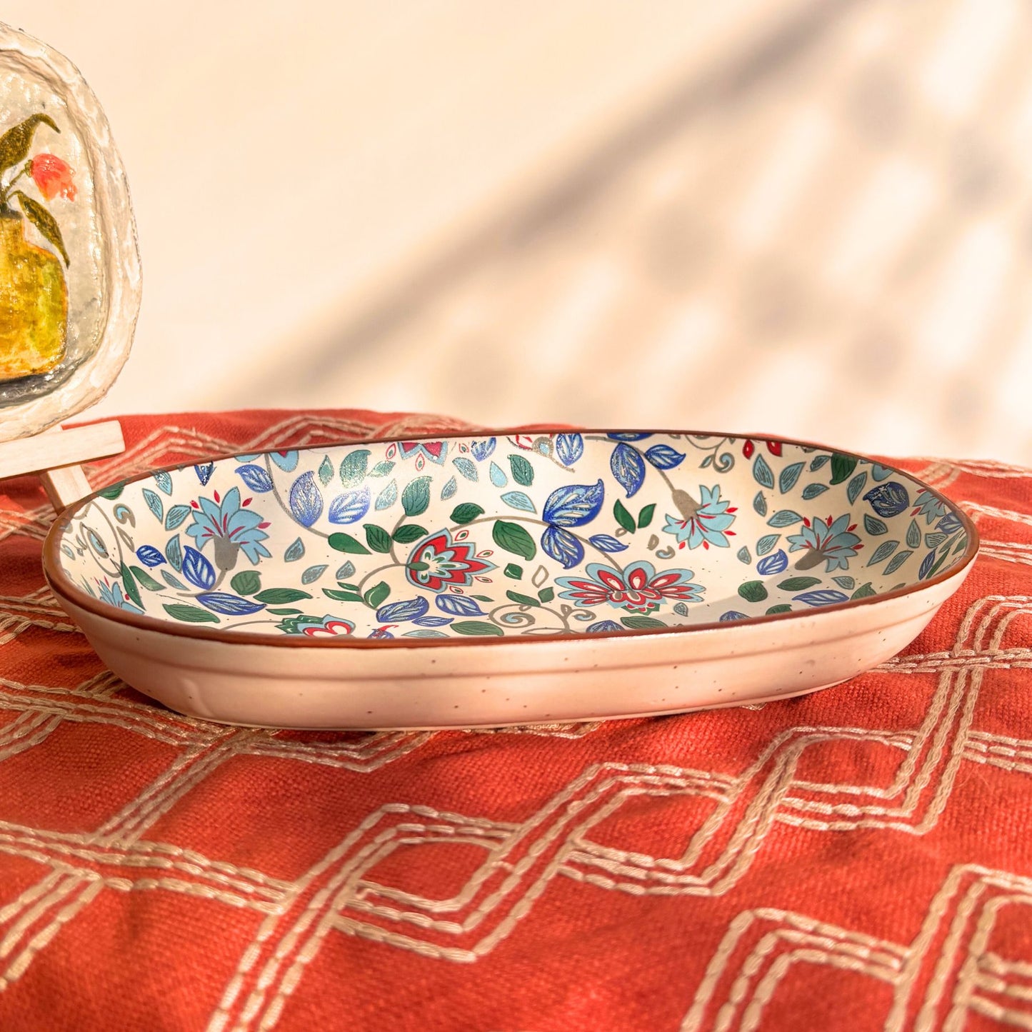 Purple Bay Platter Set of 3 | Ceramic Tray with Chat Plates