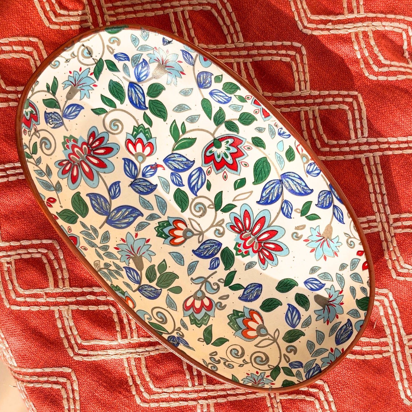 Purple Bay Platter Set of 3 | Ceramic Tray with Chat Plates