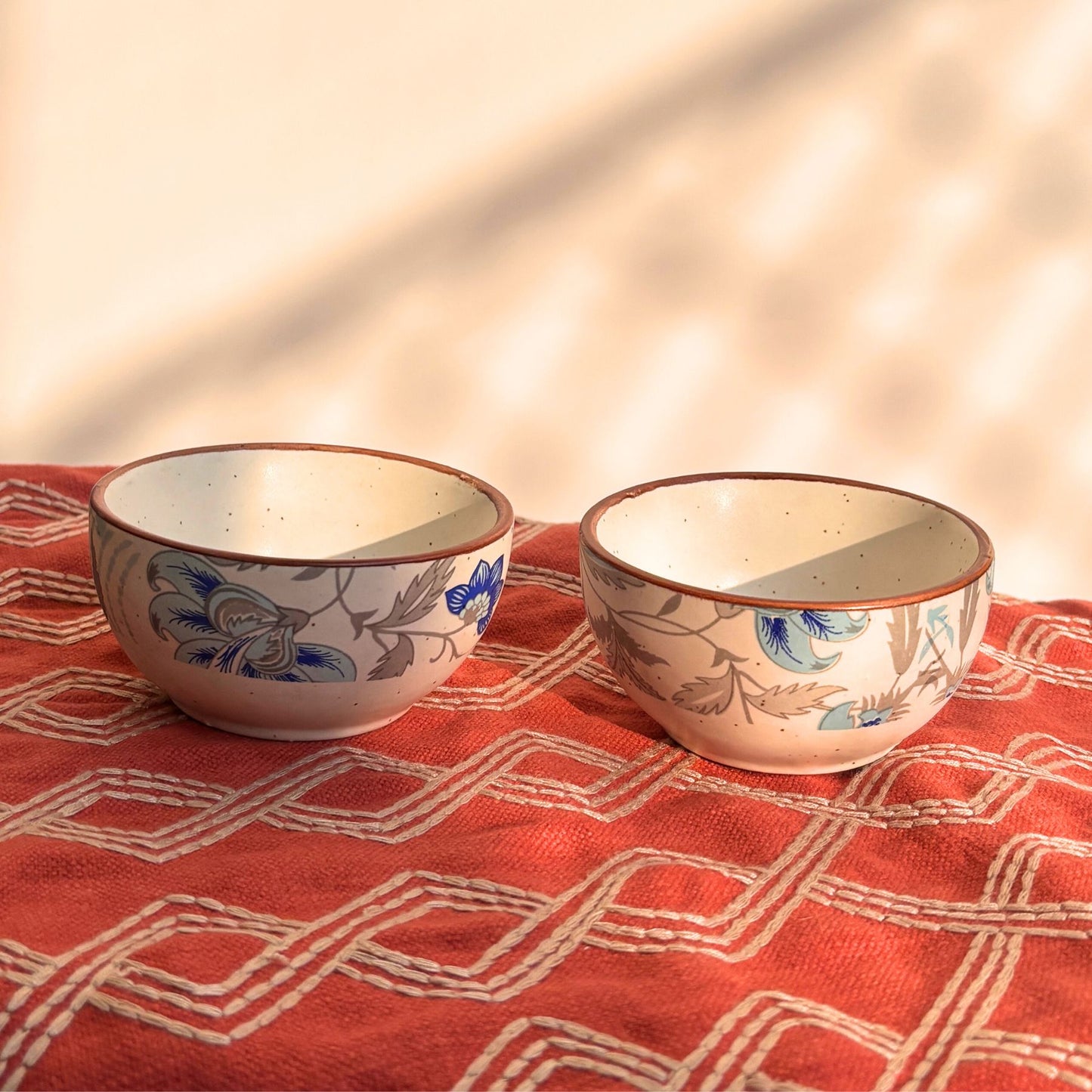 Decal Poplar Platter set of 3 - Ceramic Tray with Bowl