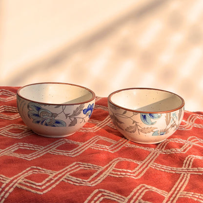 Decal Poplar Platter set of 3 - Ceramic Tray with Bowl