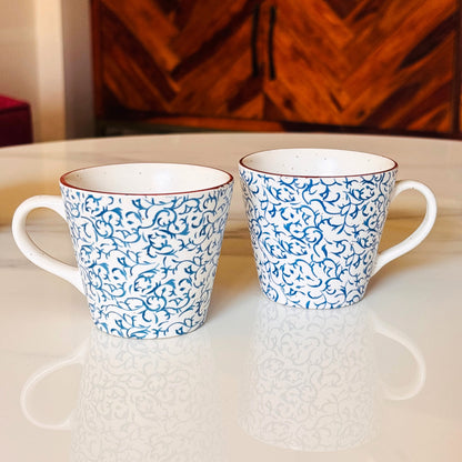 Premium Decal Rocia Tea Cups – Ceramic Tea Cup Set of 6