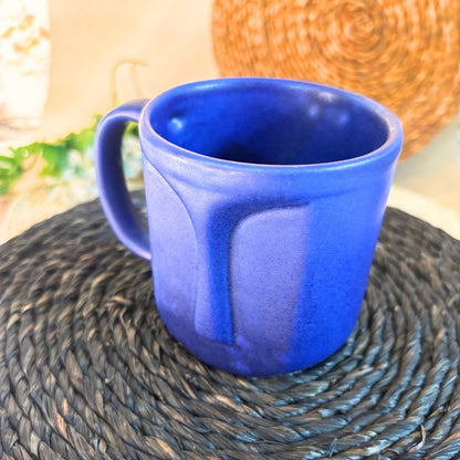 Face Shaped Coffee Mug Blue 
