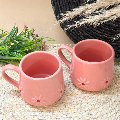 Pink Flower Mug