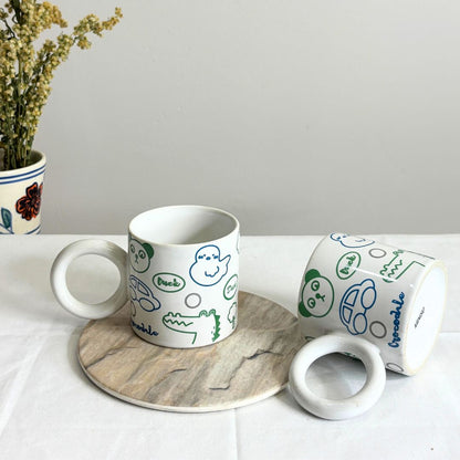 Whimsy Doodle Milk Mug