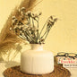 Rocia Round White Ceramic Flower Vase