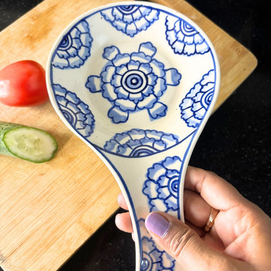 Mughal White Spoon Rest